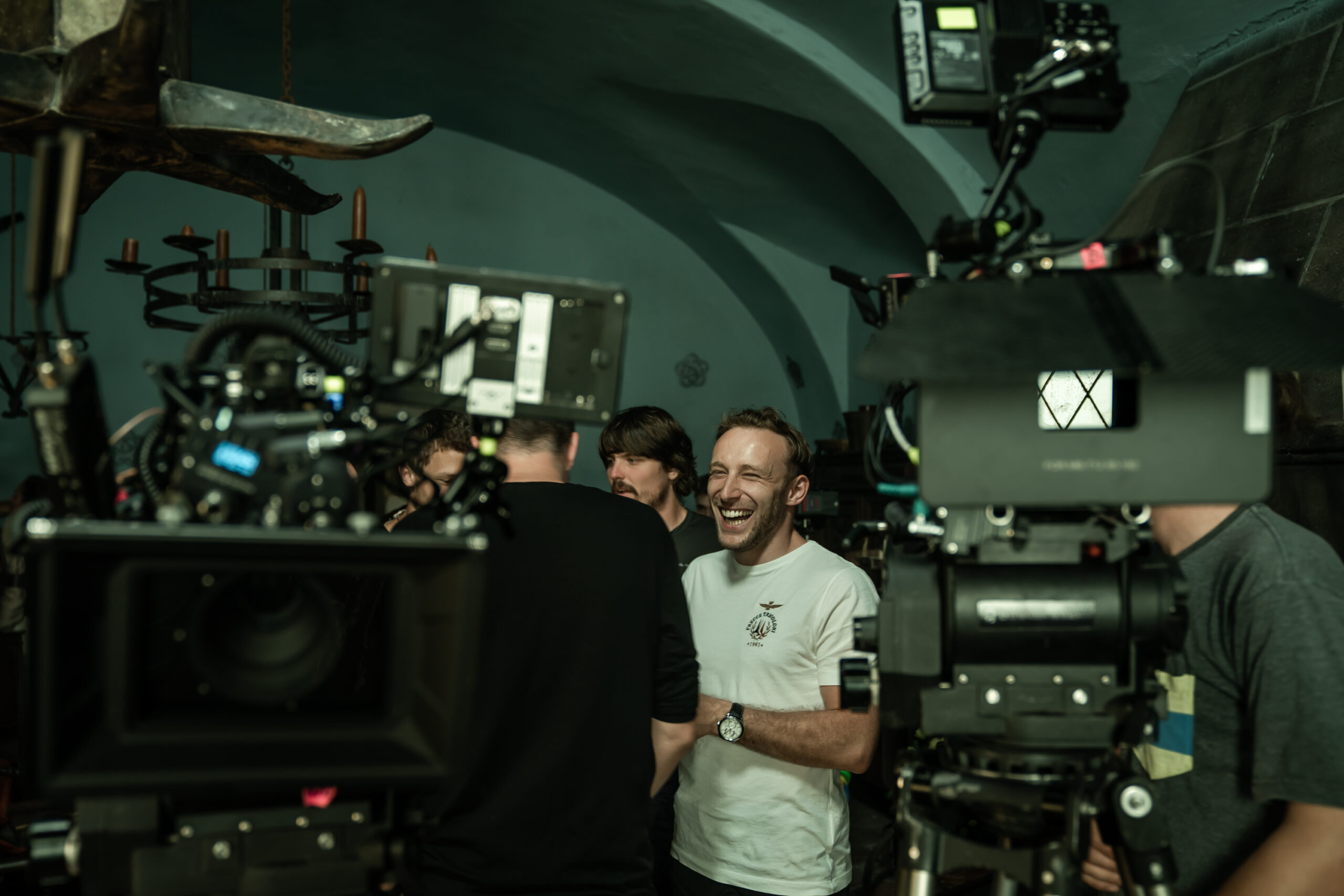 smiling film school videographer