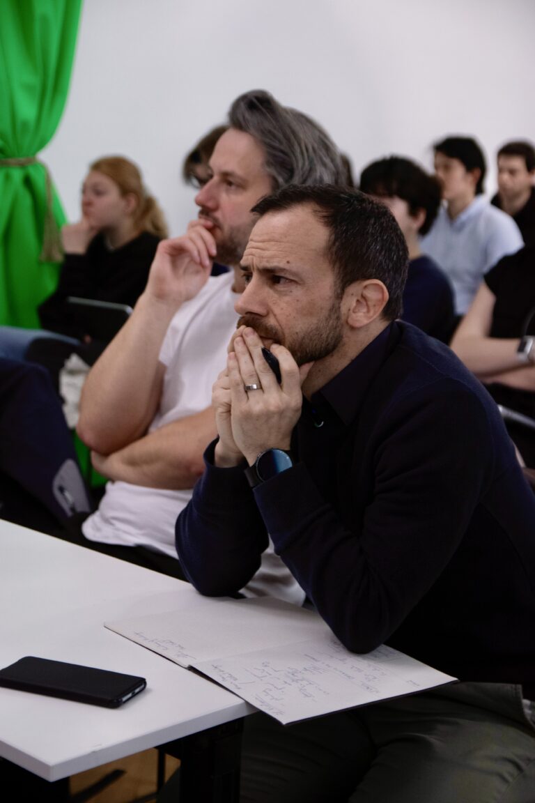 Deep in thoughtful contemplation