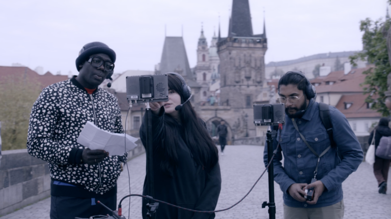 Shooting on Charles Bridge
